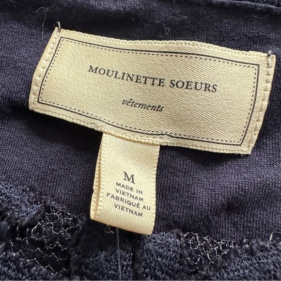 Anthropologie Moulinette Soeurs Dress Medium Navy Blue Jocelyn Lace Sheath NWT - Picture 14 of 16